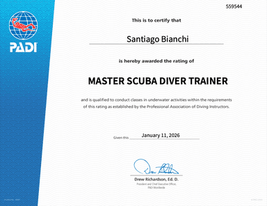 Certificado Master Instructor
